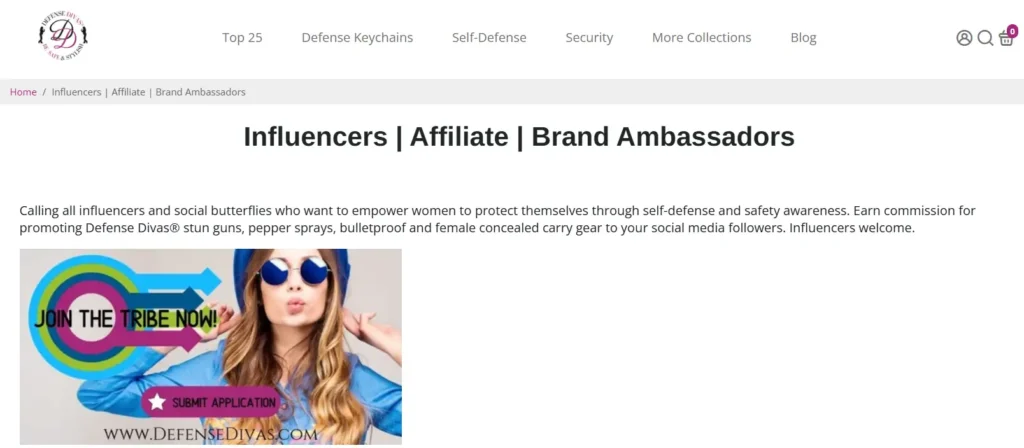 Defense Divas Affiliate Program