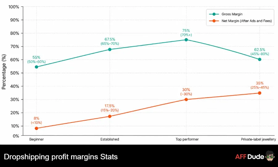 Dropshipping profit margins Stats