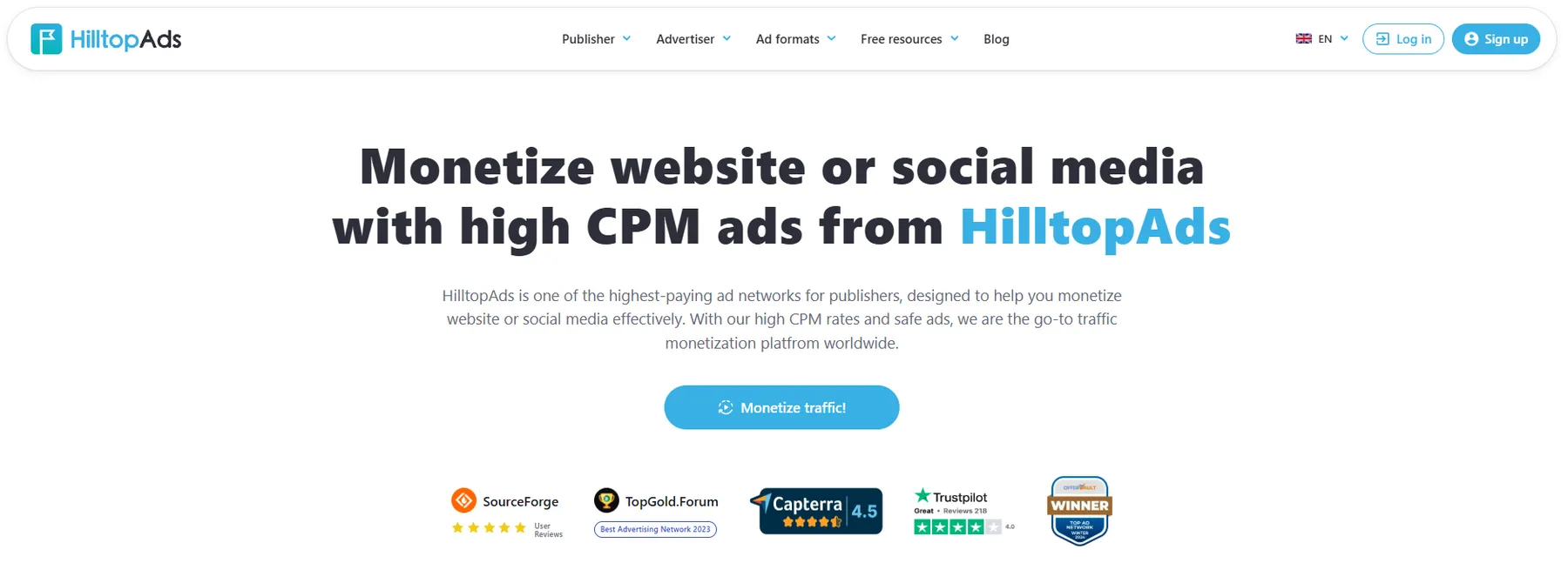HilltopAds publisher