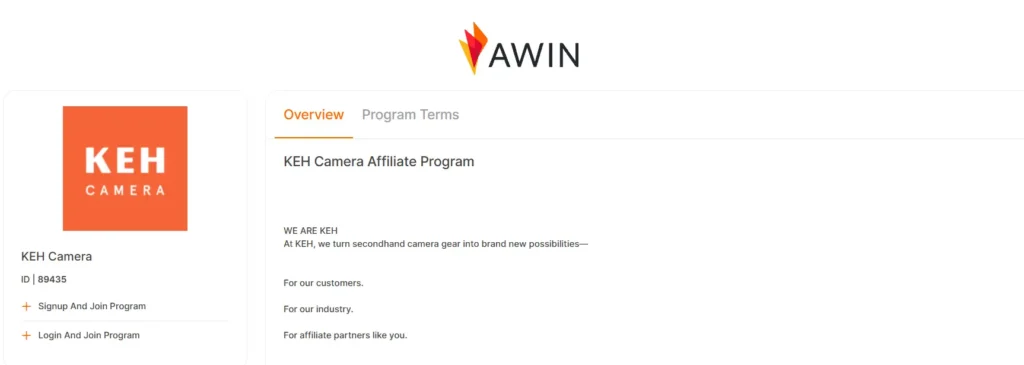 KEH Camera Affiliate Program