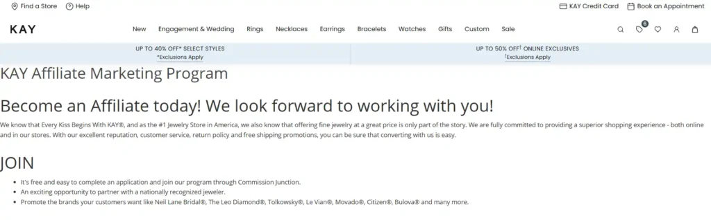 Kay Jewelers Affiliate Program