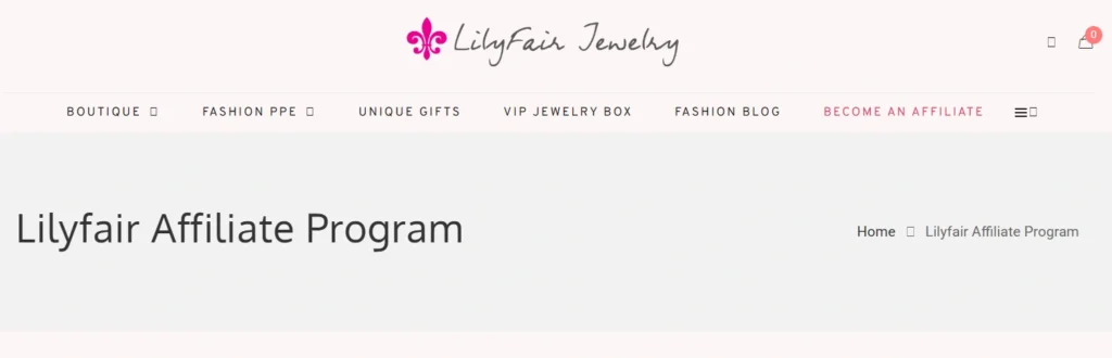 LilyFair Jewelry Affiliate Program