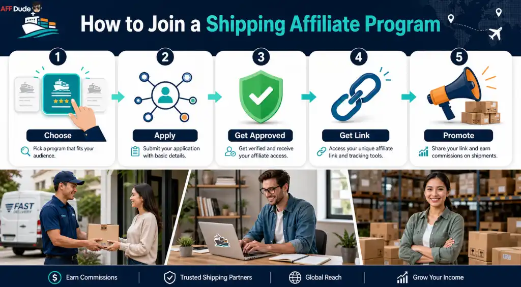 Logistics affiliate program signup process guide