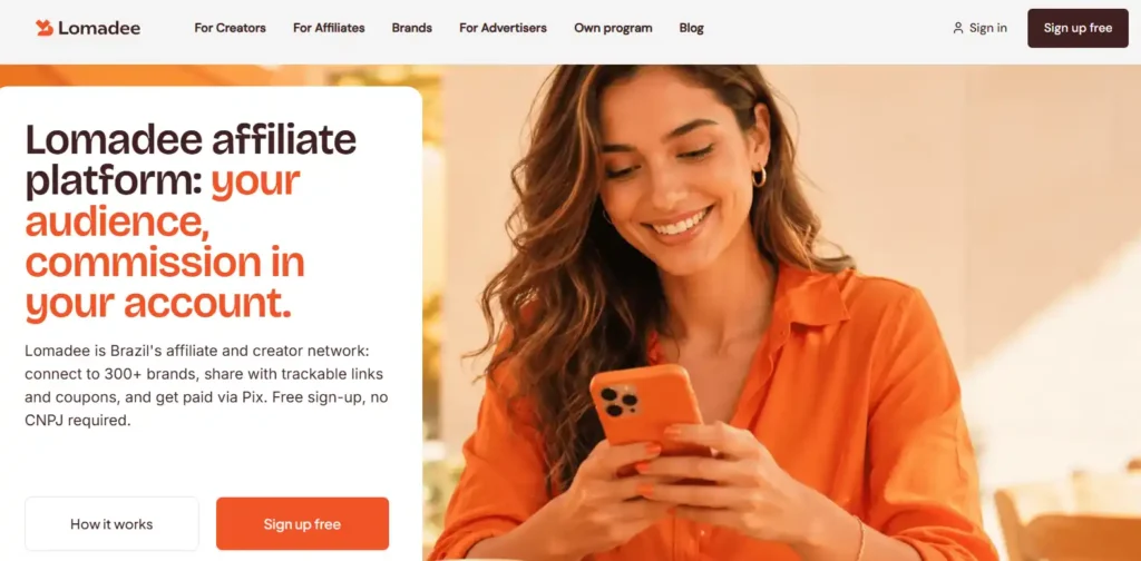 Lomadee affiliate program