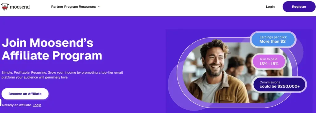 Moosend Affiliate Program