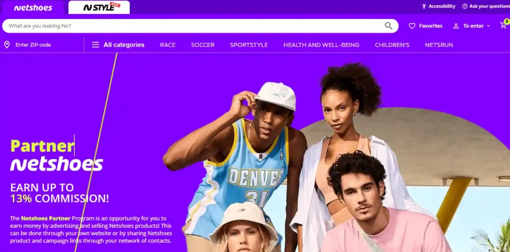 Netshoes affiliate program