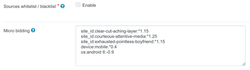 ROIads Micro bidding