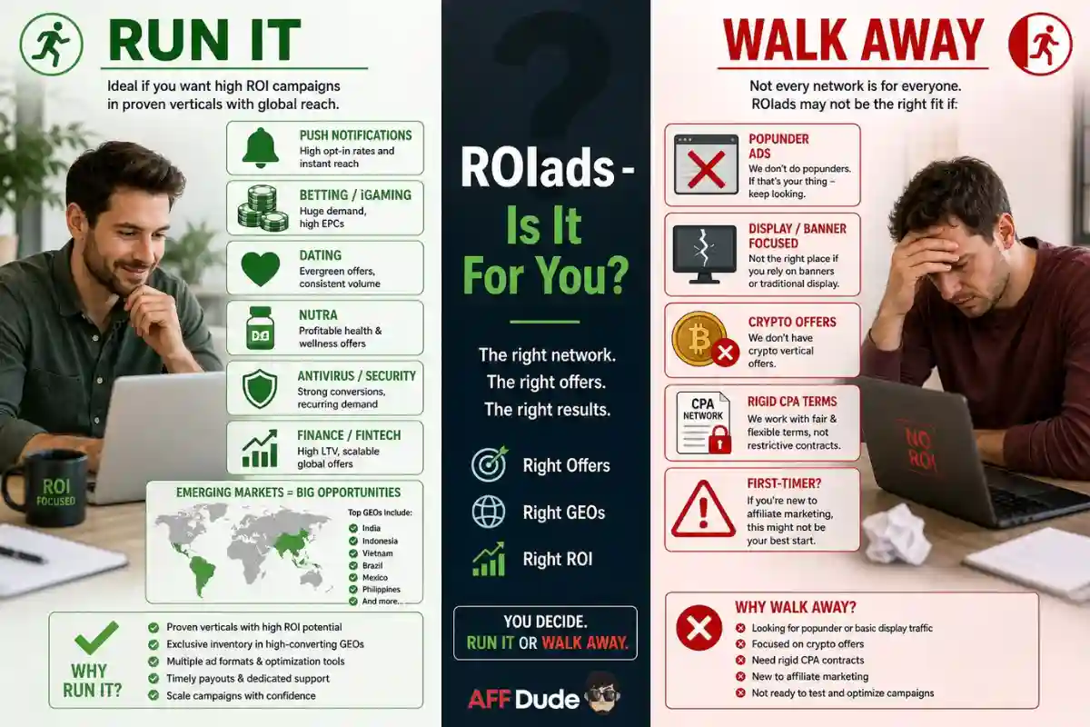 ROIads suitability for experienced push buyers