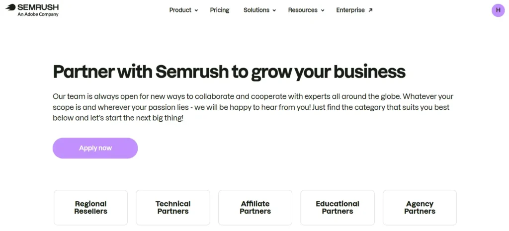 Semrush Agency Partners Program