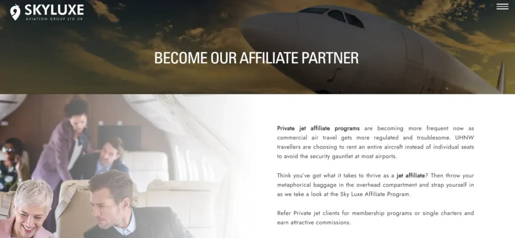 Skyluxe Affiliate Program