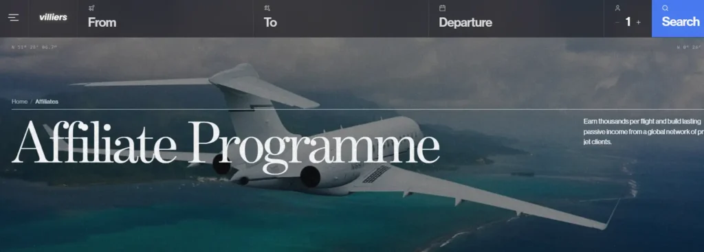 Villiers Jets Affiliate Program