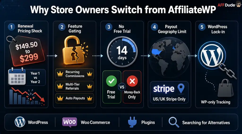 WordPress Store Owners Compare AffiliateWP Alternatives